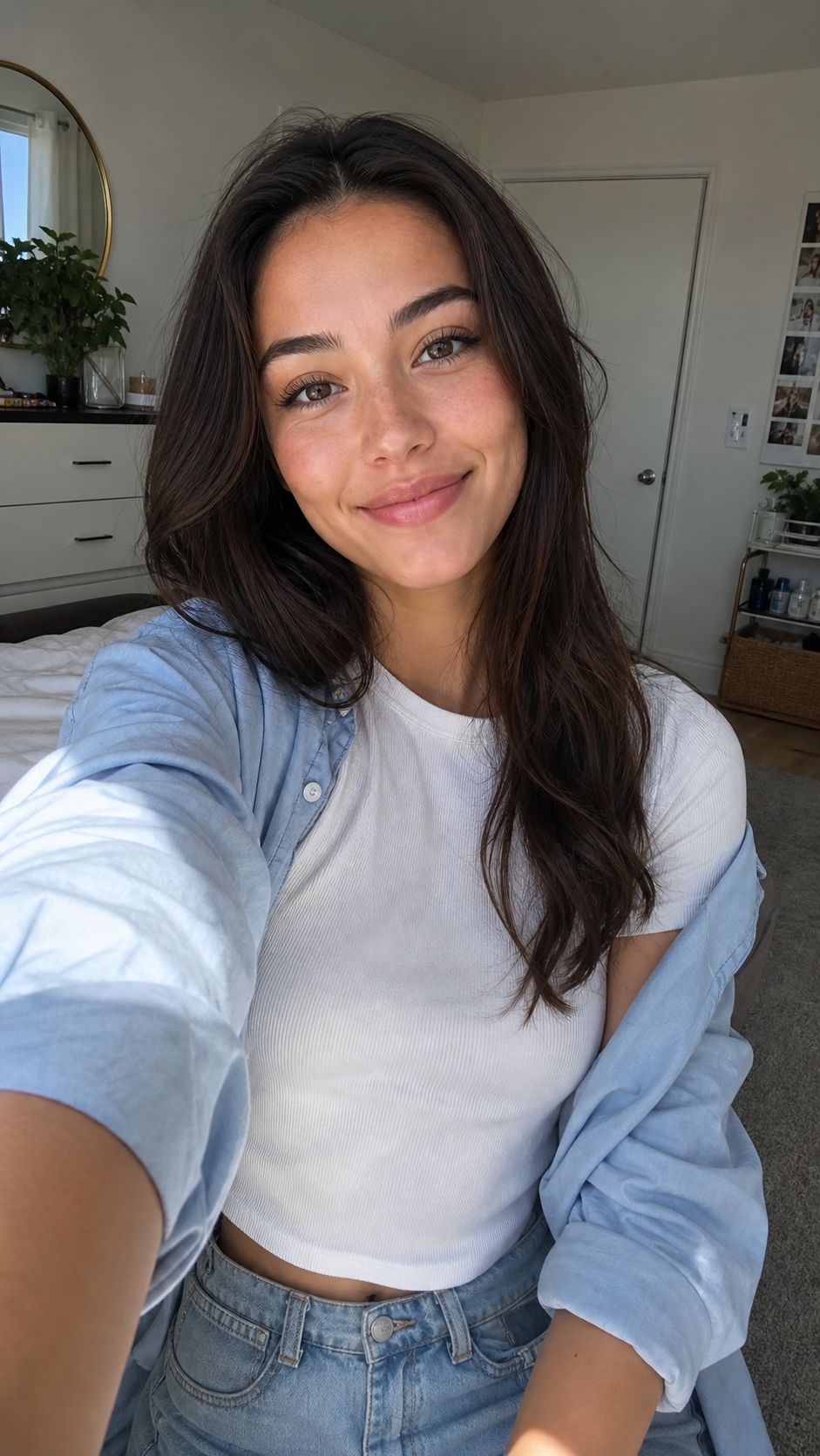 Skincare glow portrait